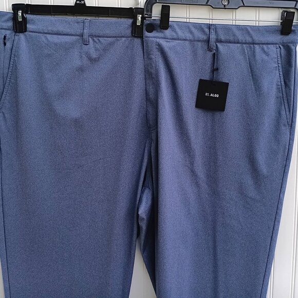 01 ALGO Pants 52 x 32 Gray Performance Fit Moisture Wicking UPF 40 Comfort Mens - Picture 6 of 16